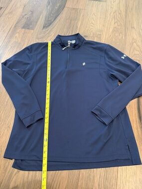 Under Armour AllSeasonGear 1/4 Zip Pullover Navy Blue Mens Large Loose Fit